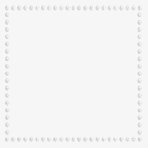 Ideal Diamond Border Clipart Deco Pearl Frame White - Pearl