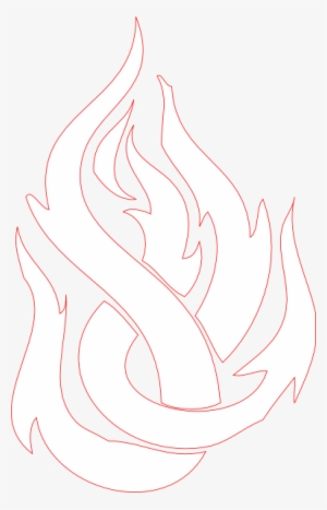 Glowing Red Flames Clip Art At Clker - White Flames