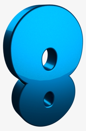 3d 8 Eight Number - Number 8 3d Png