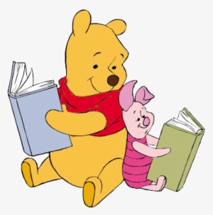 Image Of Classic Winnie The Pooh Clipart - Pooh And Piglet Reading