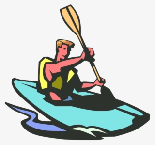 kayaking royalty free vector clip art illustration - kayak clip art transparent