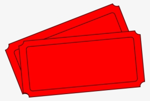 Edit Ticket Template Clip Art At Clker - Red Blank Raffle Tickets