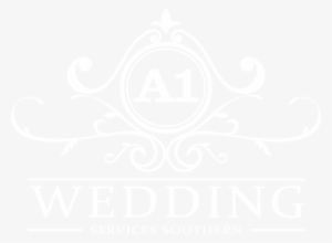 A1 Wedding Services Southern Logo White - Crest