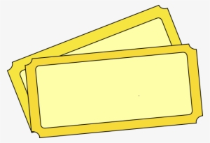 Banner Free Stock Blank Golden Template - Gold Ticket Clipart