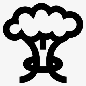Nube De Hongo Icon - Mushroom Cloud Vector