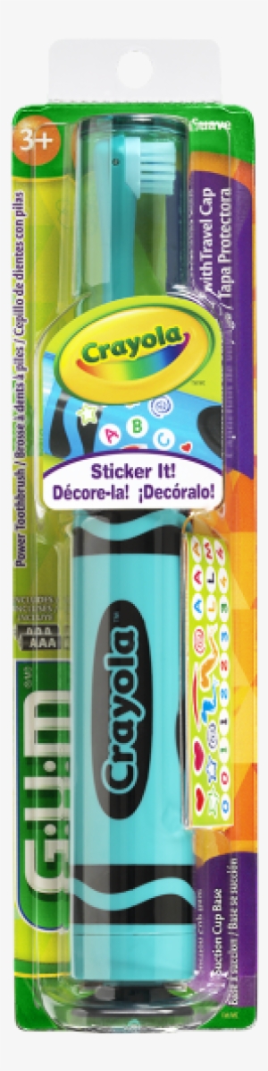 Gum® Crayola™ Power Toothbrush, Ages 5 - Gum Crayola Power Toothbrush Red R16032 Soft