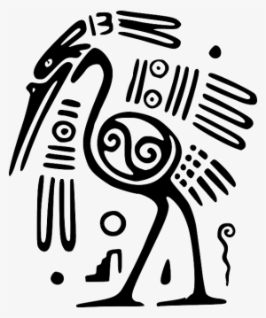 Aztec Clipart Inca - Mayan Bird Symbols