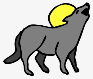 Coyote Howling Moon - Coyote Clipart