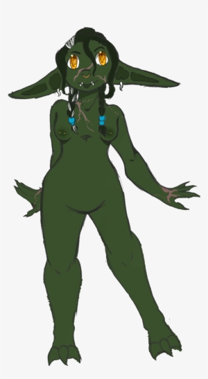Girl Vix Leanne, Goblin Ranger/druid - Cartoon
