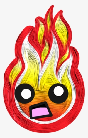 Hot Fire Flame Emojis Messages Sticker-9 - Sticker