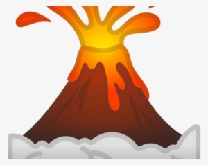 Drawn Volcano Emoji - Volcano Icon