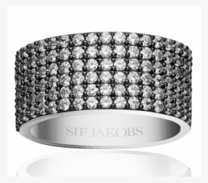 Ring Corte Black And White - Sif Jakobs Ring Sort