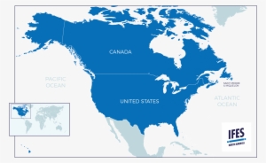 Ifes North America - North America Map Gray