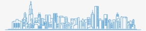 Ch Skyline Blue - Cityscape Blue Icon Transparent