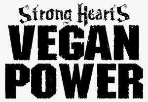 strong hearts vegan power - classic trilogy tattoos logo