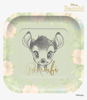 Bambi Square Plates 4pk
