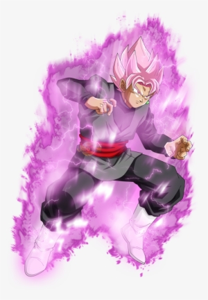 Goku Black Ssj Pink V2 Aura Power By Jaredsongohan - Black Goku Ssj Pink