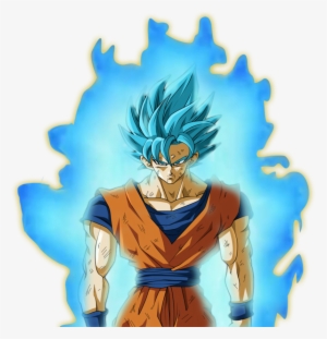 DBS - Goku SSJ Blue Kaio-Ken (no aura) by VictorMontecinos on