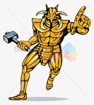Stock Illustration Of Old Fashioned Cartoon Rendition - Knight