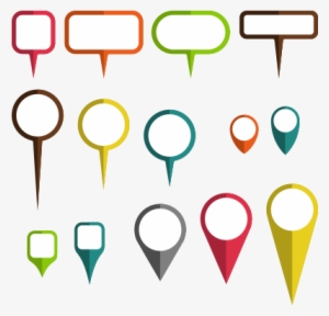 Transparent Png Map Pins Icons Vector Pack Free Download - Pins On A Map Graphic