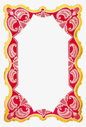 Antique Images Free Digital Clip Art Of - Red And Yellow Frames