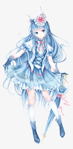 Anime, Girl, And Manga Image - Render Anime Girl Blue