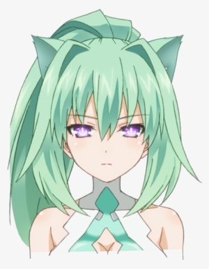 Neko Green Heart - Hyperdimension Neptunia Green Heart Fanart