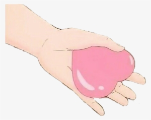 Kokoro Love Heart Sticker - Heart In Hand Anime