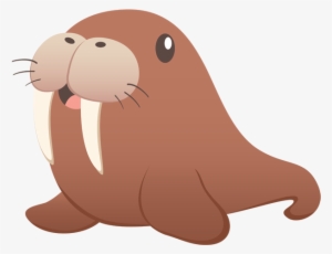 Walrus Transparent - Sea Lion Cartoon Png