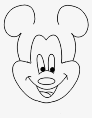 How To Draw A Mickey Mouse Face - Drawing