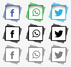 Social Media Icons Set Png And Vector - เวก เตอร์ ไอคอน Line Png