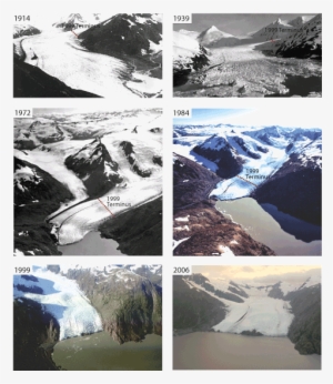 See Figure Caption For Full Description - Columbia Glacier Glacier Then And Now
