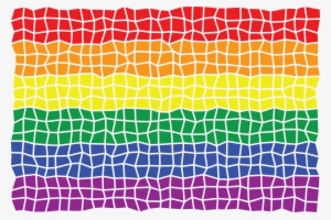 Free Clipart Of A Mosaic Rainbow Flag - Mosaics Clipart