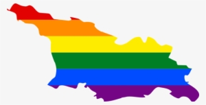 Lgbt Flag Map Of Georgia - Lgbt Georgia