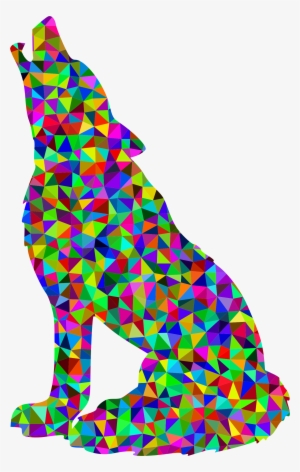 Prismatic Low Poly Big Image Png - Prismatic Wolf