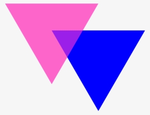 Bi-angles Symbol That Inspired Michael Page - Bisexual Triangles
