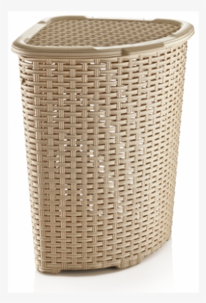 Superio Corner Laundry Hamper Wicker Style
