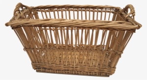 1900s French Woven Wicker Laundry Basket - Basket