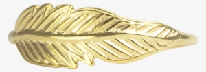 Gold Feather Ring - Gold Png Feather Designs