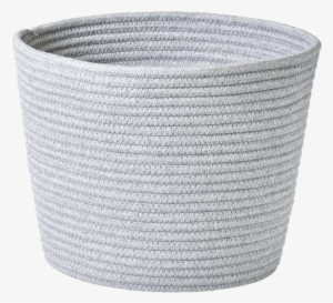 Round Rope Storage Basket Silver Grey By Rice Dk - Rice Baskets, Bags & Bins - Bsrop-mgr - Grey