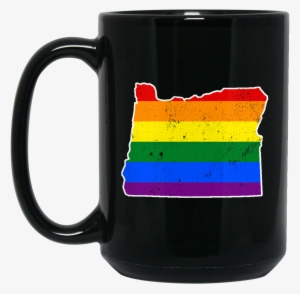 Oregon Rainbow Flag Lgbt Community Pride Lgbt Shirts - Mug
