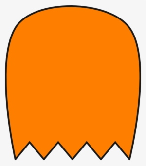 Clipart Royalty Free Download Orange Clip Art At Clker - Pac Man Orange Ghost Art