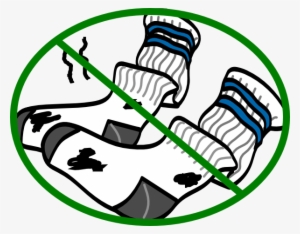 Dirty Socks Clip Art - No Dirty Clothes Sign
