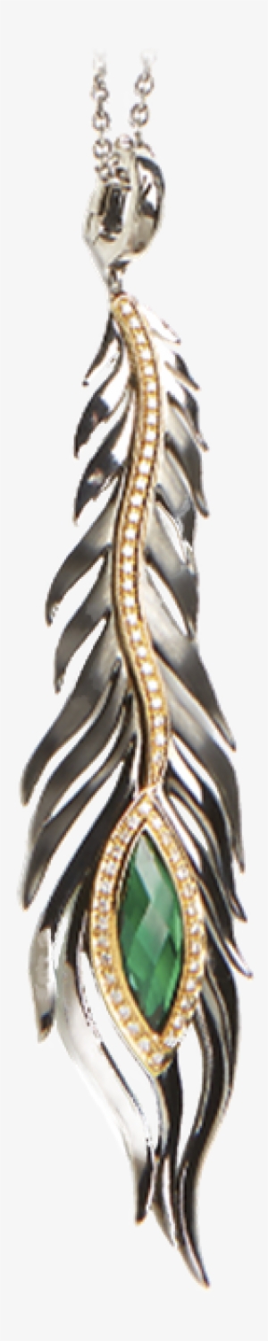 Designs By Hera Kallini Feather Pendant - Gold