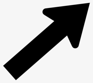 Arrow Transparent Up Right - Arrow Pointing Diagonally Up