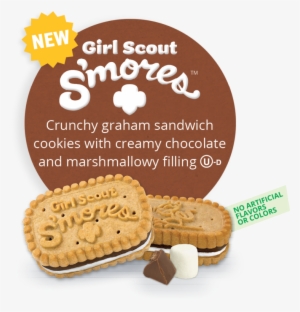 Girl Scout Cookie Png - Girl Scout Smores Cookies (new For 2017)