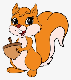 How To Draw A Cartoon Squirrel In A Few Easy Steps - Cartoon Picture Of  Squirrel Transparent PNG - 678x600 - Free Download on NicePNG