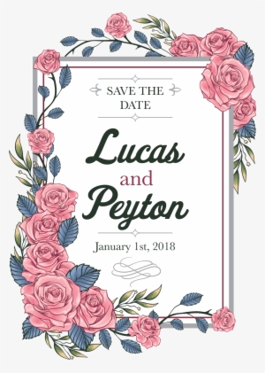 Jessie And Ryan's Floral Watercolor Save The Date Invitation - Mobile Wedding Invitation Card