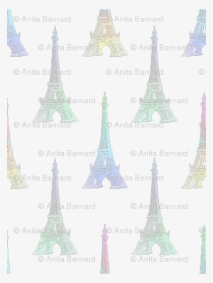Paris Eiffel Tower Pastel Rainbow - Eiffel Tower