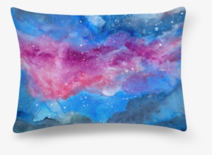 Almofada Retangular Watercolor Galaxy Ii De Marcela - Cushion